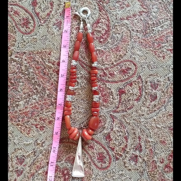 RLM Studio Sterling Silver Red Carnelian Necklace Toggle Clasp - Picture 10 of 16